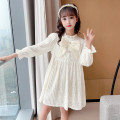 dress pearl with ribbon luxury (132811) dress anak perempuan 